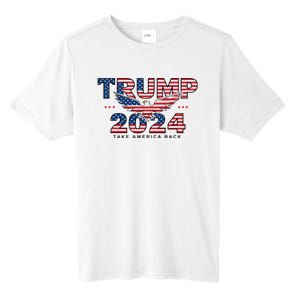 Trump 2024 Take America Back President Tall Fusion ChromaSoft Performance T-Shirt