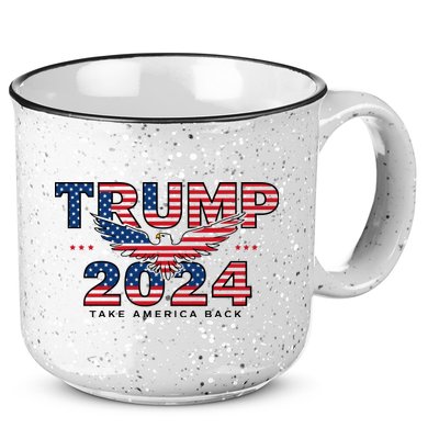 Trump 2024 Take America Back President 15oz Campfire Ceramic Mug