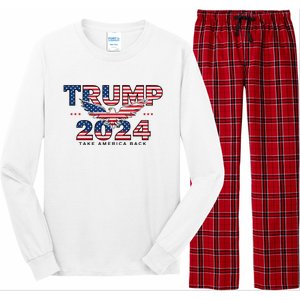 Trump 2024 Take America Back President Long Sleeve Pajama Set