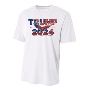 Trump 2024 Take America Back President Performance Sprint T-Shirt