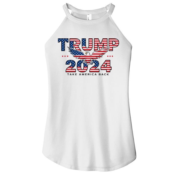Trump 2024 Take America Back President Women's Perfect Tri Rocker Tank