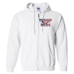 Trump 2024 Take America Back President Full Zip Hoodie