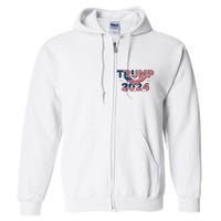 Trump 2024 Take America Back President Full Zip Hoodie