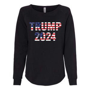 Trump 2024 Take America Back American Flag Trump 2024 Womens California Wash Sweatshirt