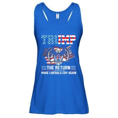 Trump 2024 The Return Make Liberals Cry Again Gift Ladies Essential Flowy Tank