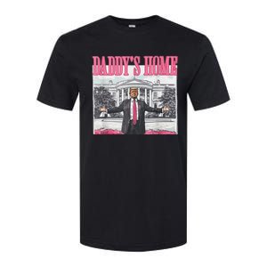 Trump 2024 Take America Back DaddyS Home Trump Pink 2024 Softstyle CVC T-Shirt