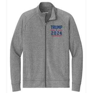 Trump 2024 Take America Back Pro Trump Stretch Full-Zip Cadet Jacket