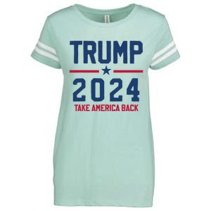 Trump 2024 Take America Back Pro Trump Enza Ladies Jersey Football T-Shirt