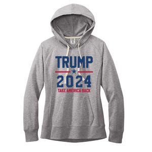 Trump 2024 Take America Back Pro Trump Women's Fleece Hoodie