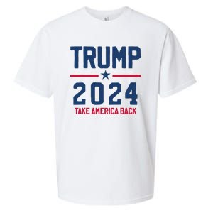 Trump 2024 Take America Back Pro Trump Sueded Cloud Jersey T-Shirt