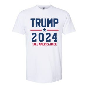 Trump 2024 Take America Back Pro Trump Softstyle CVC T-Shirt