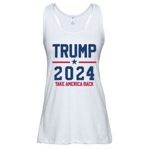 Trump 2024 Take America Back Pro Trump Ladies Essential Flowy Tank