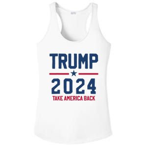 Trump 2024 Take America Back Pro Trump Ladies PosiCharge Competitor Racerback Tank