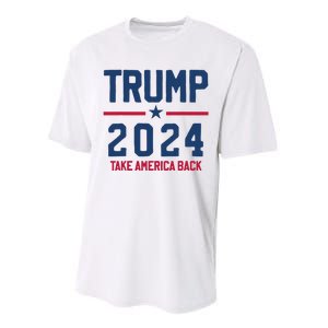 Trump 2024 Take America Back Pro Trump Performance Sprint T-Shirt