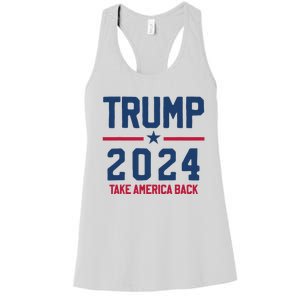 Trump 2024 Take America Back Pro Trump Women's Racerback Tank