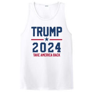 Trump 2024 Take America Back Pro Trump PosiCharge Competitor Tank