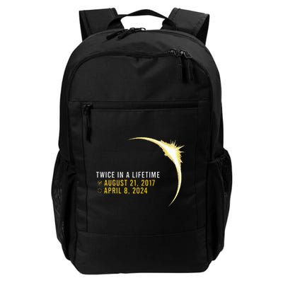Totality 24 Twice In A Lifetime Total Solar Eclipse 2024 Daily Commute Backpack