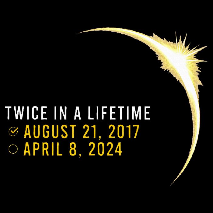 Totality 24 Twice In A Lifetime Total Solar Eclipse 2024 Drawstring Bag