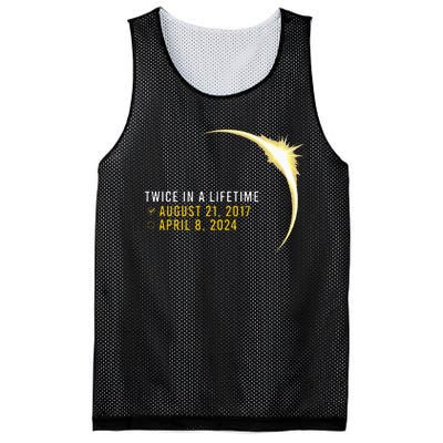 Totality 24 Twice In A Lifetime Total Solar Eclipse 2024 Mesh Reversible Basketball Jersey Tank