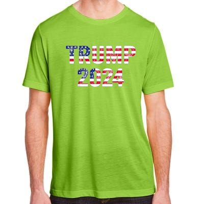 Trump 2024 Take America Back American Flag Trump 2024 Adult ChromaSoft Performance T-Shirt