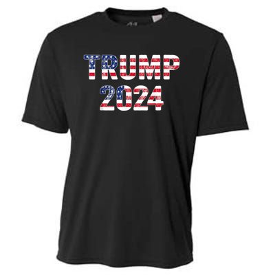 Trump 2024 Take America Back American Flag Trump 2024 Cooling Performance Crew T-Shirt