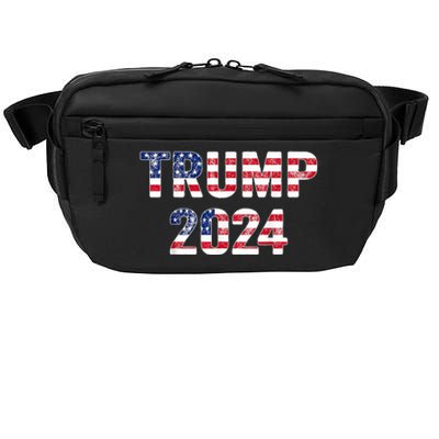 Trump 2024 Take America Back American Flag Trump 2024 Crossbody Pack