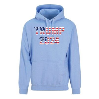 Trump 2024 Take America Back American Flag Trump 2024 Unisex Surf Hoodie