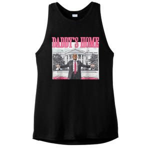 Trump 2024 Take America Back DaddyS Home Trump Pink 2024 Ladies PosiCharge Tri-Blend Wicking Tank