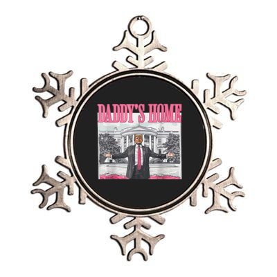 Trump 2024 Take America Back DaddyS Home Trump Pink 2024 Metallic Star Ornament