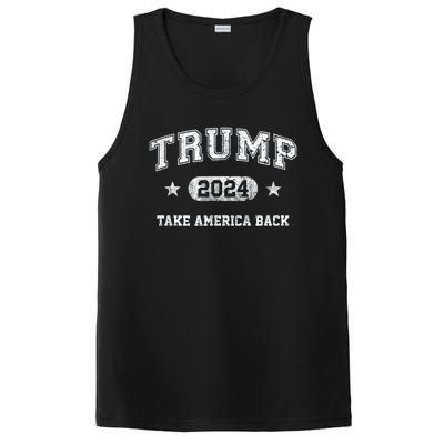 Trump 2024 Take America Back PosiCharge Competitor Tank