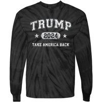 Trump 2024 Take America Back Tie-Dye Long Sleeve Shirt