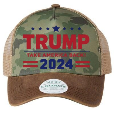 Trump 2024 Legacy Tie Dye Trucker Hat