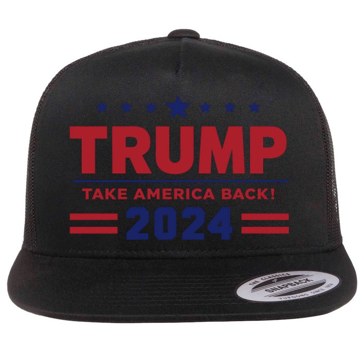 Trump 2024 Flat Bill Trucker Hat