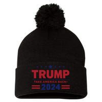 Trump 2024 Pom Pom 12in Knit Beanie