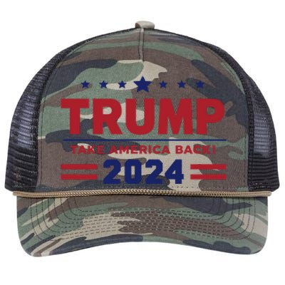 Trump 2024 Retro Rope Trucker Hat Cap