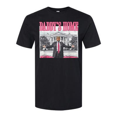 Trump 2024 Take America Back DaddyS Home Trump Pink 2024 Softstyle CVC T-Shirt