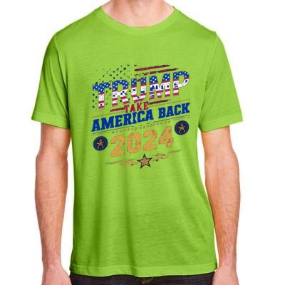 Trump 2024 Take America Back Vintage Style Adult ChromaSoft Performance T-Shirt