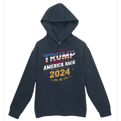 Trump 2024 Take America Back Vintage Style Urban Pullover Hoodie