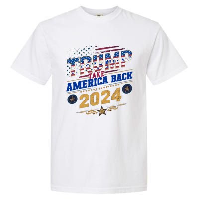 Trump 2024 Take America Back Vintage Style Garment-Dyed Heavyweight T-Shirt