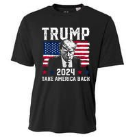 Trump 2024 Take America Back Trump Support Cooling Performance Crew T-Shirt