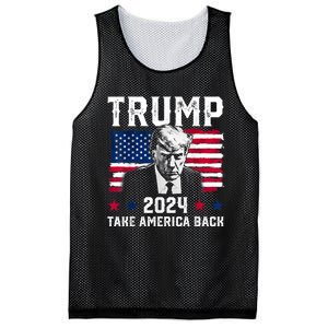 Trump 2024 Take America Back Trump Support Mesh Reversible Basketball Jersey Tank