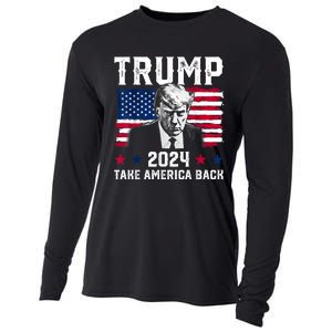 Trump 2024 Take America Back Trump Support Cooling Performance Long Sleeve Crew