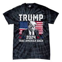 Trump 2024 Take America Back Trump Support Tie-Dye T-Shirt