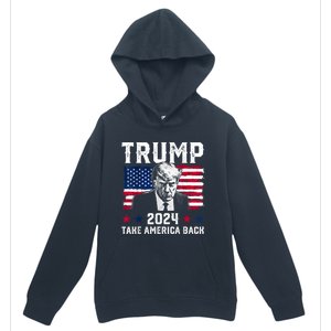 Trump 2024 Take America Back Trump Support Urban Pullover Hoodie