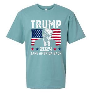 Trump 2024 Take America Back Trump Support Sueded Cloud Jersey T-Shirt