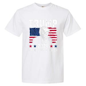 Trump 2024 Take America Back Trump Support Garment-Dyed Heavyweight T-Shirt