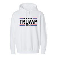 Trump 2024 Garment-Dyed Fleece Hoodie