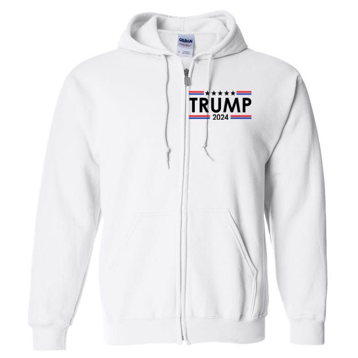 Trump 2024 Full Zip Hoodie