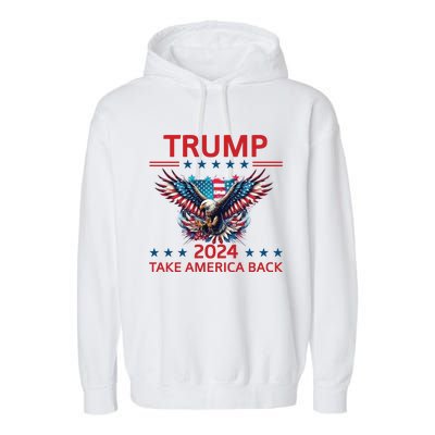 Trump 2024 Garment-Dyed Fleece Hoodie