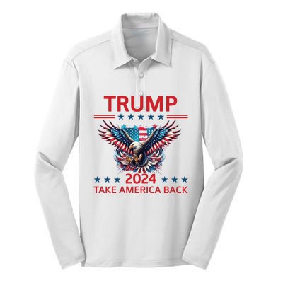 Trump 2024 Silk Touch Performance Long Sleeve Polo